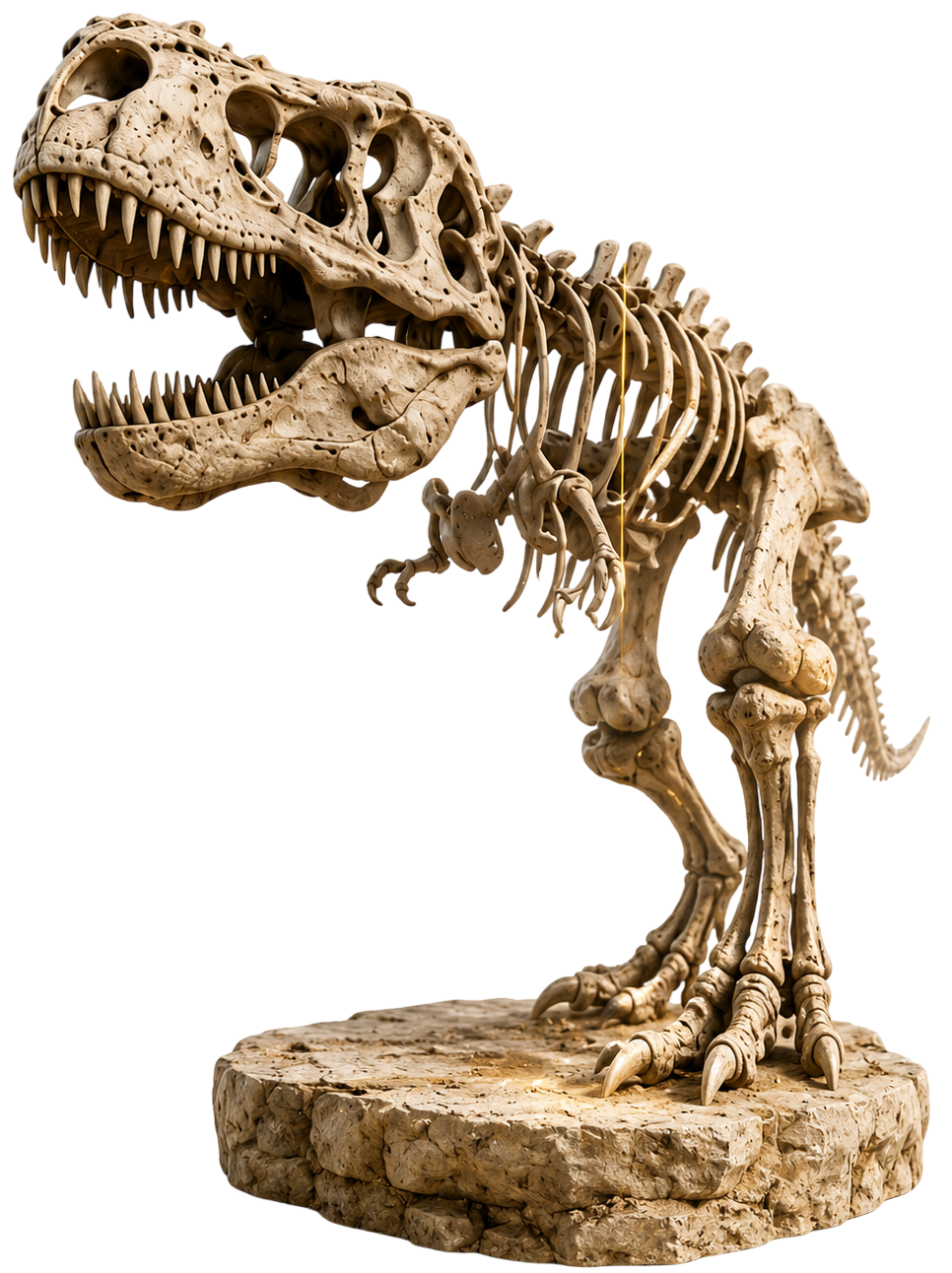 Dinosaurierskelett als Symbol für Erfahrung, Entwicklung und starke digitale Lösungen
